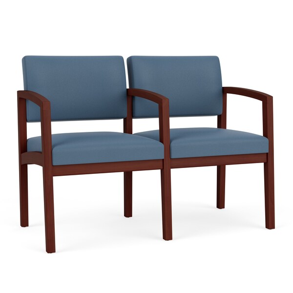 Lesro Lenox 2 Seat Tandem Seating W/ Arm, 44 in W 26 in L 31.5 in H LW2103 - main